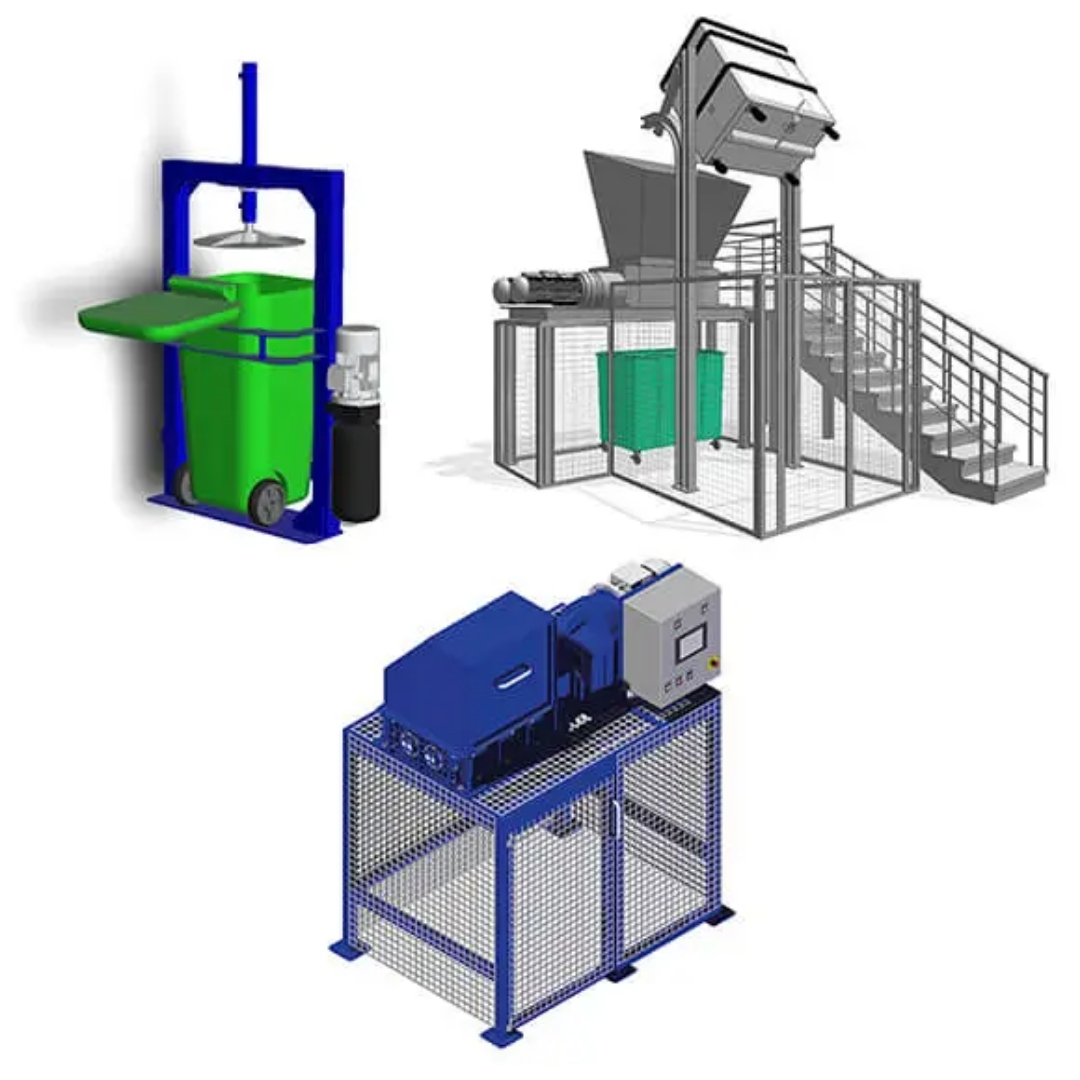 Triturador y Compactador de Residuos Biosanitarios Red Goat Disposers A112S-R7